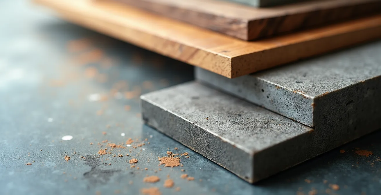 Composition visuelle montrant différents types d'actifs immobiliers pour illustrer la diversification patrimoniale