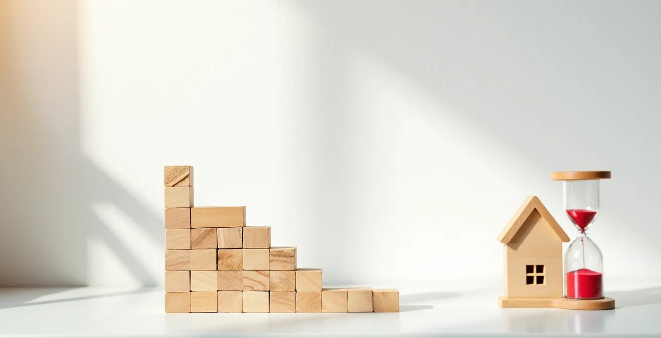 Graphiques et indicateurs visuels montrant les signaux d'alerte pour la vente d'un bien immobilier avant dépréciation