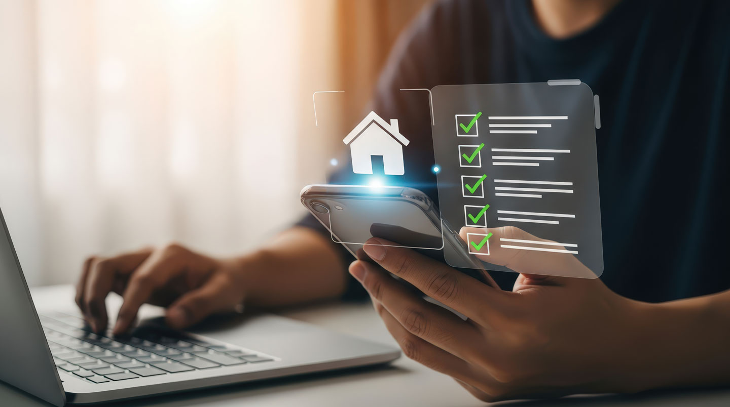 Écran de smartphone affichant interface de gestion d